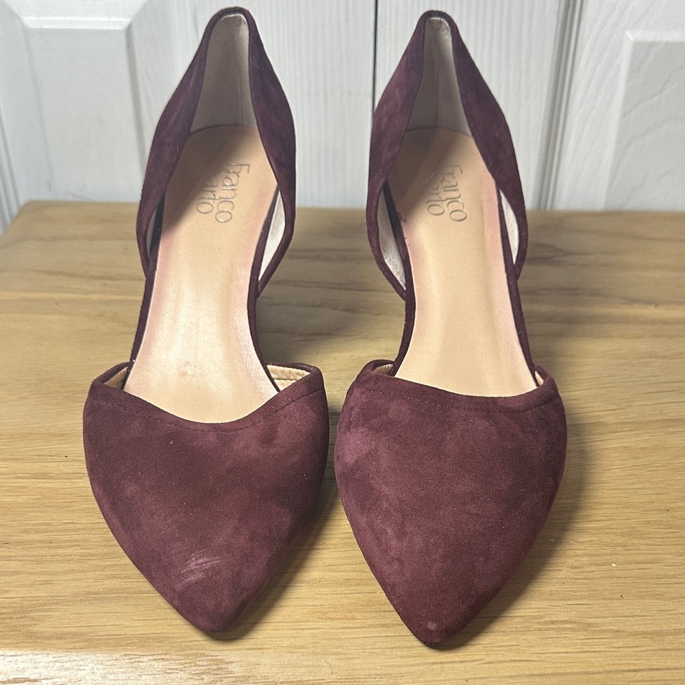 Franco Sarto Deep Burgundy Pointed Heels